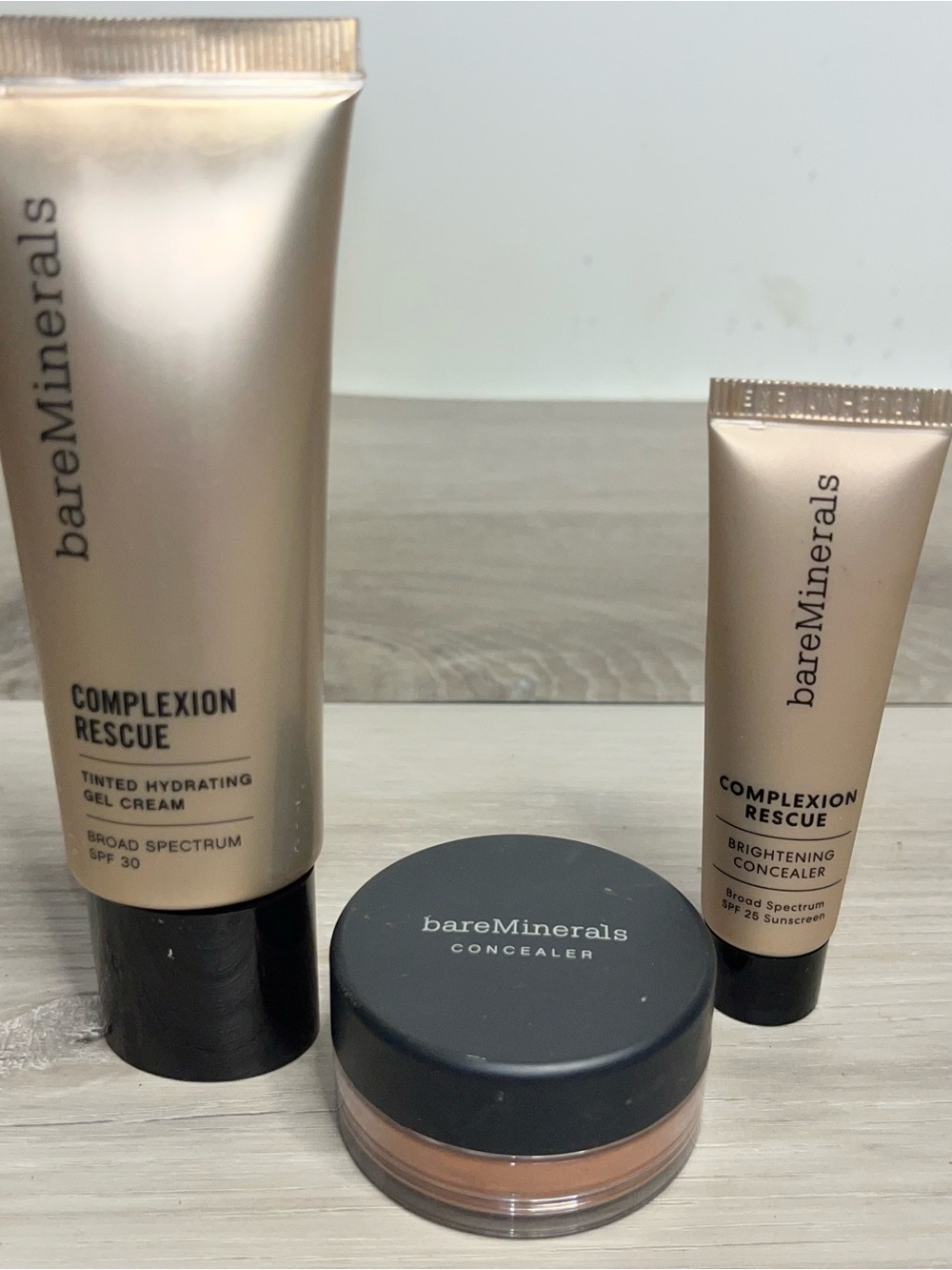 bareMinerals Makeup Trio Complexion Rescue Concealer & Foundation Deep Sienna